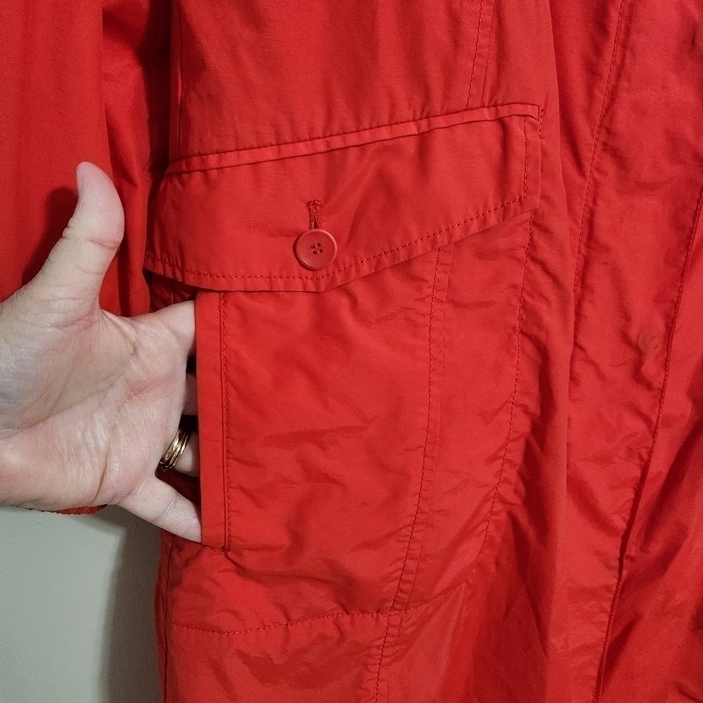Eileen Fisher Red Anorak Jacket - Picture 11 of 11